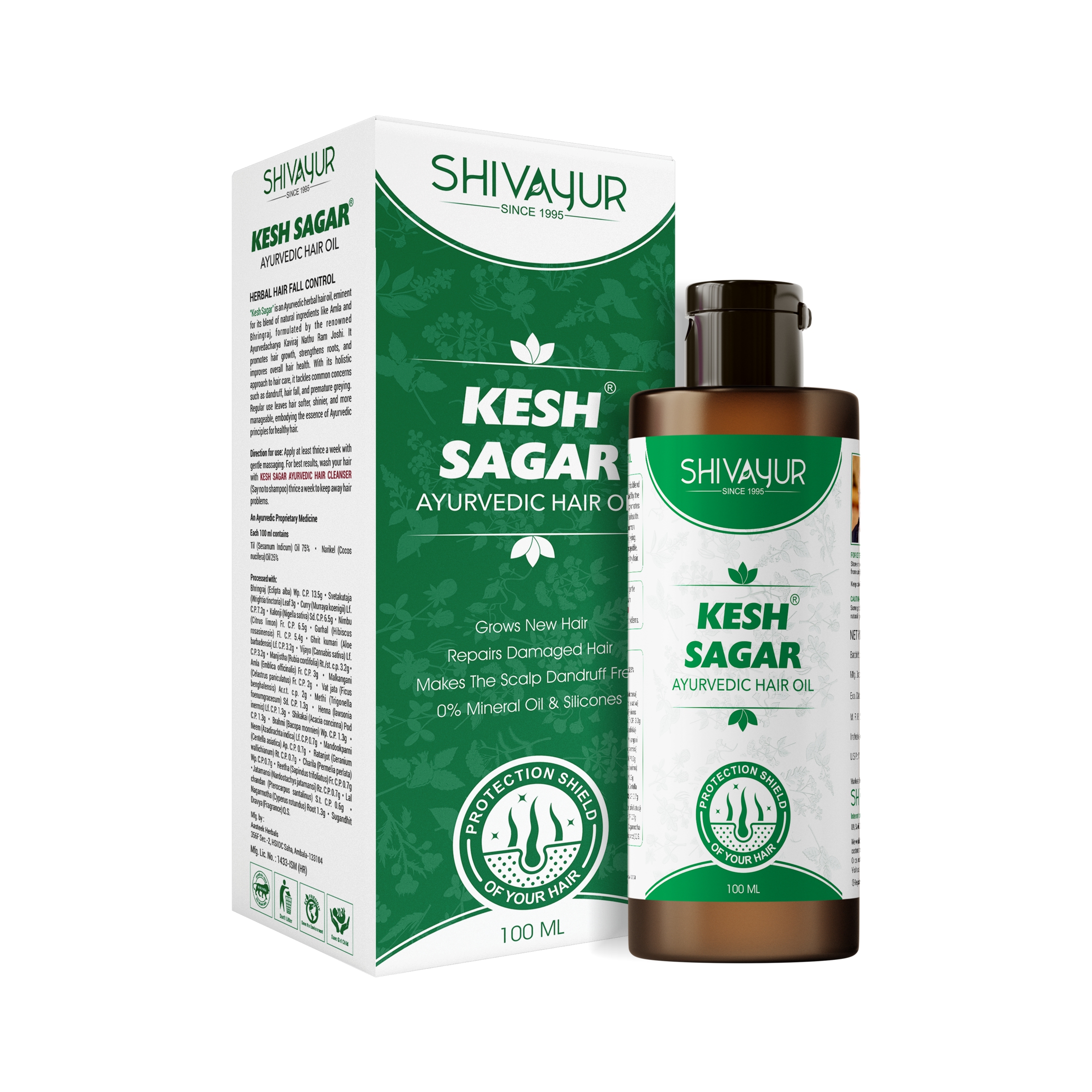 Kesh Sagar Hair Oil bottle front label close-up